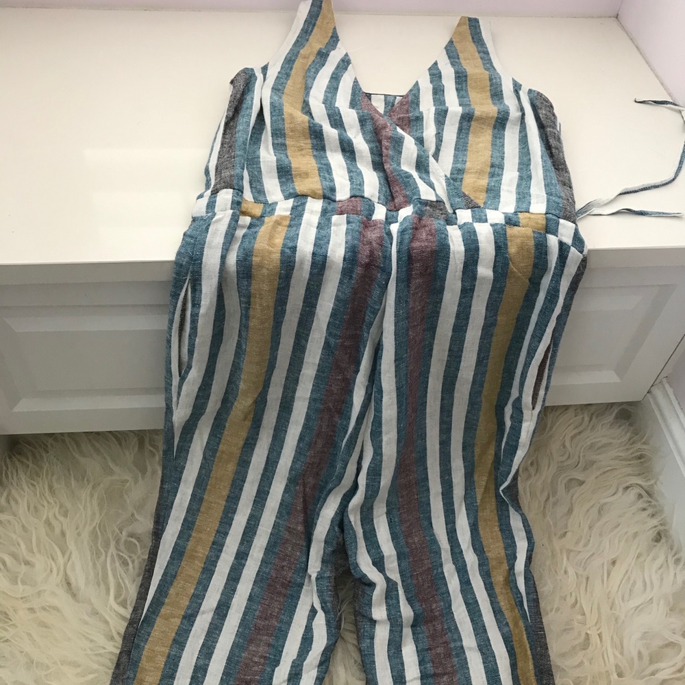 DREW Striped Jumpsuit - Picture 7 of 9